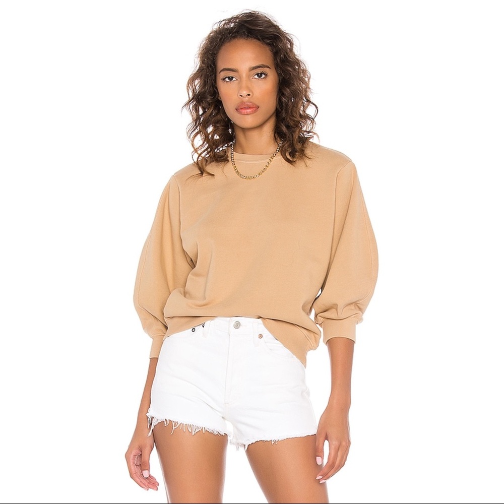 Agolde Tan Thora Crewneck Sweatshirt